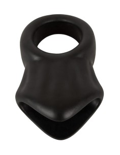 Cock Ring avec Ball Stretcher liquid silicone - Erecto 